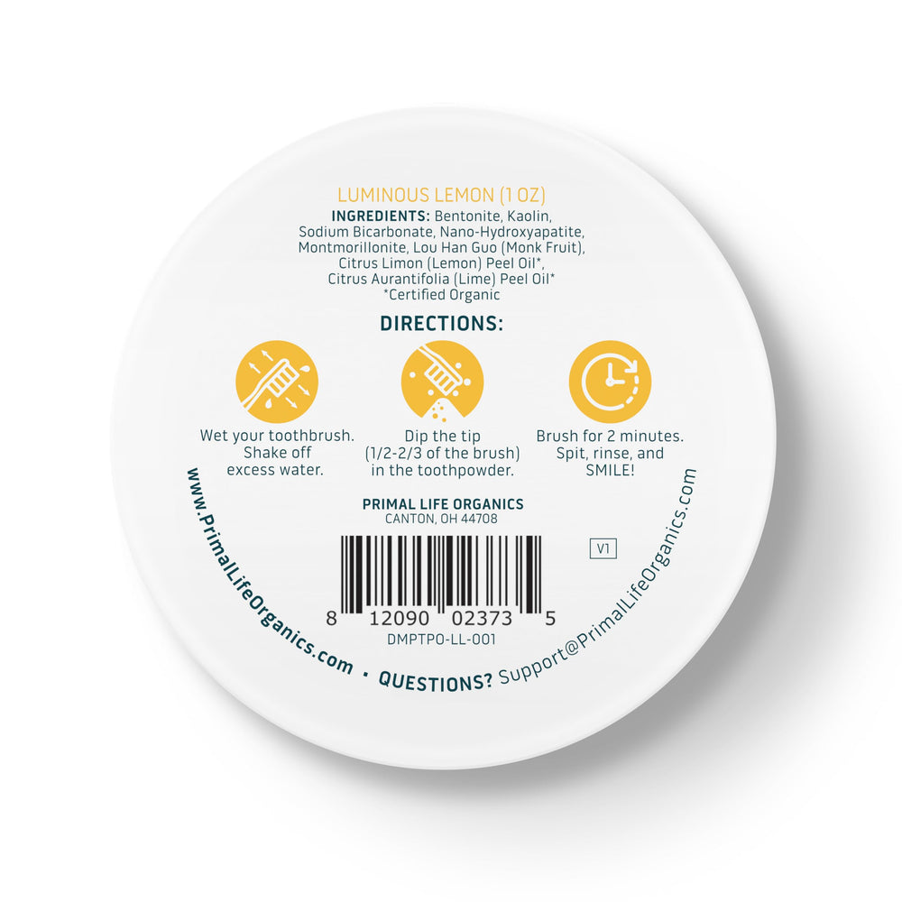 Product visuals showing lemon-flavor packaging and ingredients