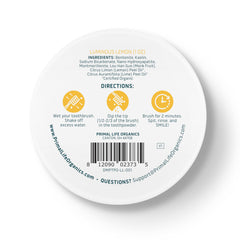 Product visuals showing lemon-flavor packaging and ingredients
