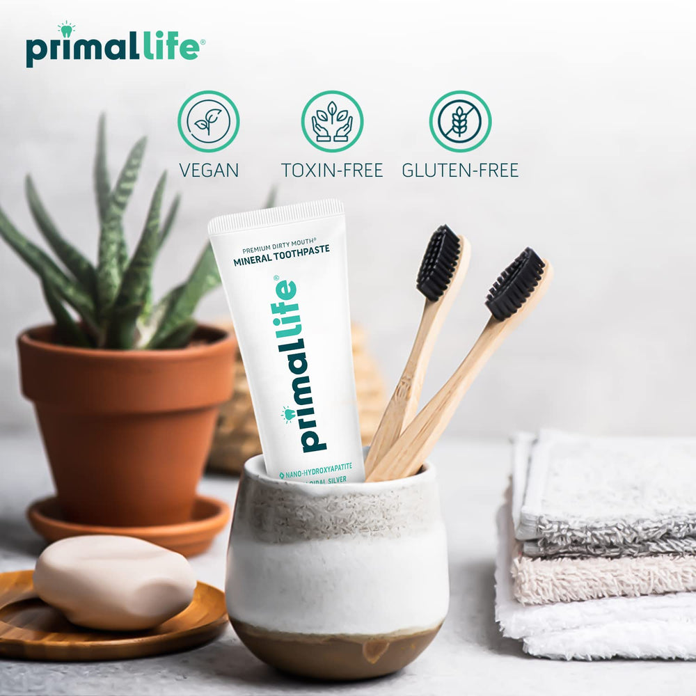Spearmint flavored toothpaste tube and packaging