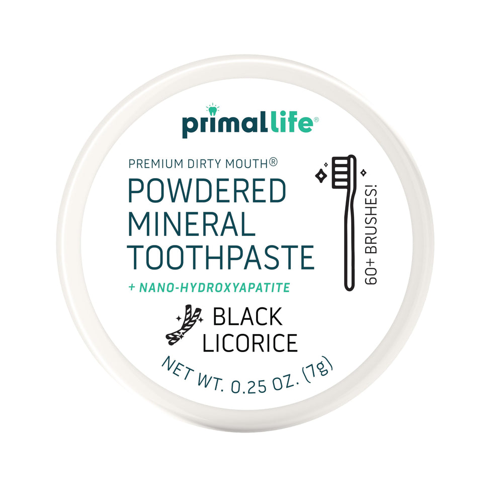 Hydroxyapatite and other natural ingredients close-up