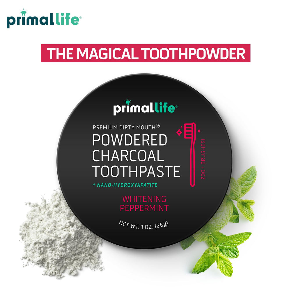 Organic vegan toothpowder packaging