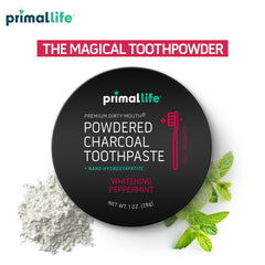 Organic vegan toothpowder packaging