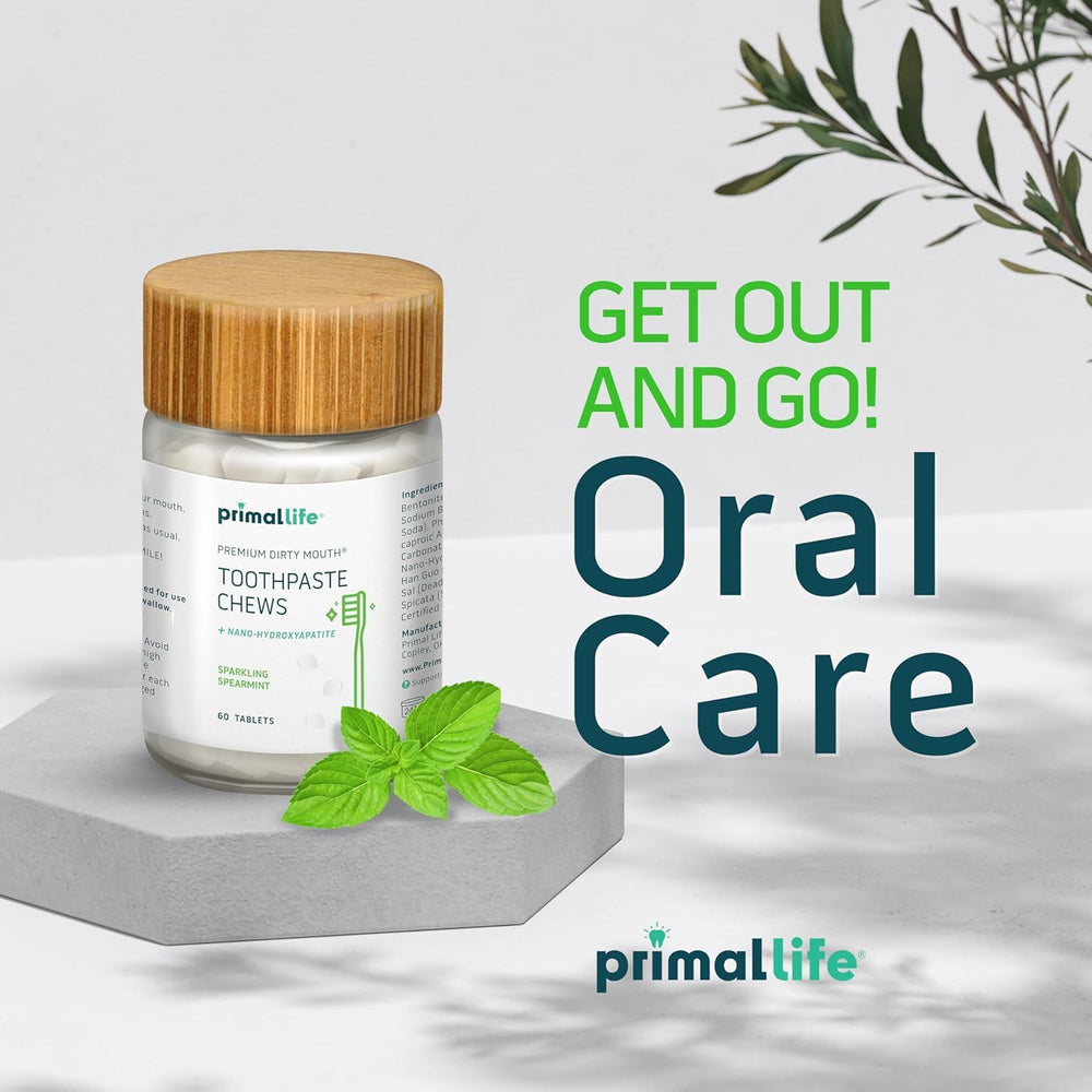Polished Peppermint flavor toothpaste chews packaging