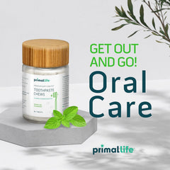 Polished Peppermint flavor toothpaste chews packaging