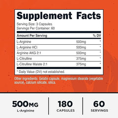 Primal Nitric Oxide Booster capsules-closeup shows easy-to-take capsules.