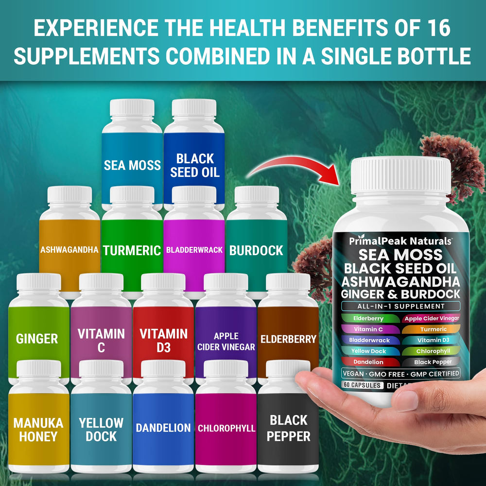 16-in-1 wellness blend in vegan capsules
