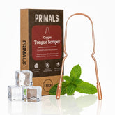 PRIMALS Copper Tongue Scraper on white background