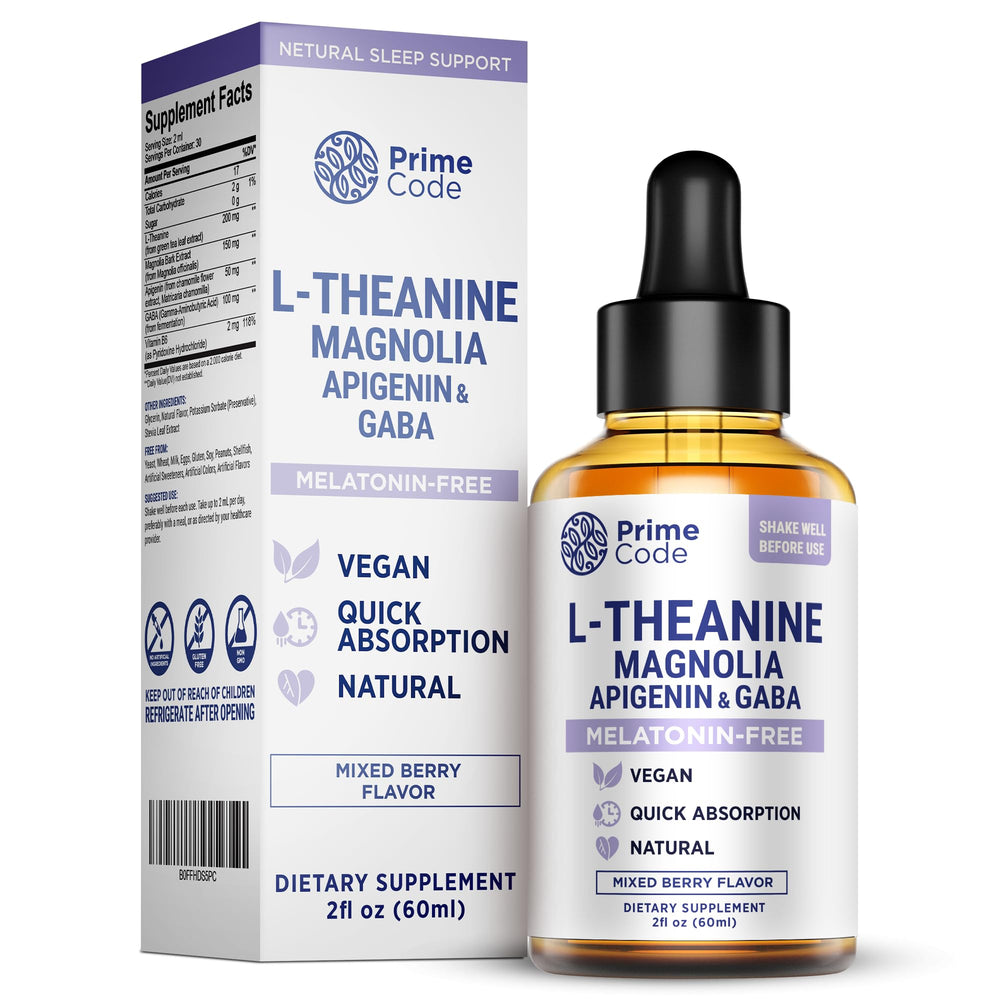 Prime Code L-Theanine mixed berry flavor liquid
