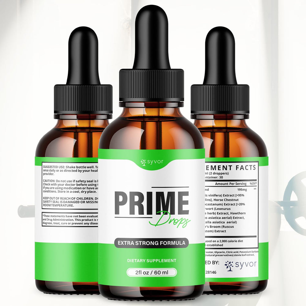 Prime Drops for Men bottle back label