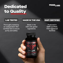 Person feeling energized after using Prime Labs testosterone supplement