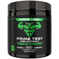 Prime Labs Tribulus Terrestris bottle with label showing 1300mg per serving
