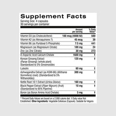 Prime Male Vitality packaging close up highlights 120 capsules