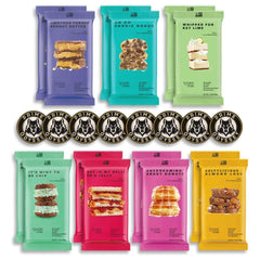 Prime Odyssey vegan protein snack bar variety pack packshot highlighting diverse flavors for on-the-go snacking.