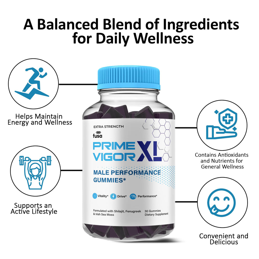 Two Prime Vigor XL Gummies bottles arranged together