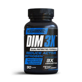 PrimeGENIX DIM3X bottle label highlights estrogen balance support