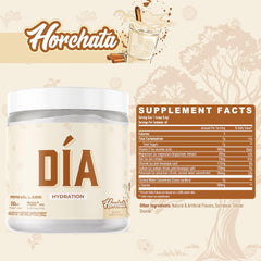 Dia Hydration powder scoop with Horchata flavor
