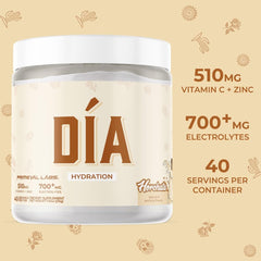 Front view of 40-serving tub showing Vitamin C + Zinc