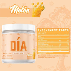Melon Dia Hydration powder scoop close-up