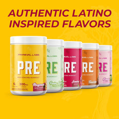 Primeval Labs PRE delivers 300mg caffeine per full serving for sharp energy during high-intensity sessions