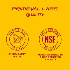 Primeval Labs PRE supports hydration with Taurine and Betaine Anhydrous during training