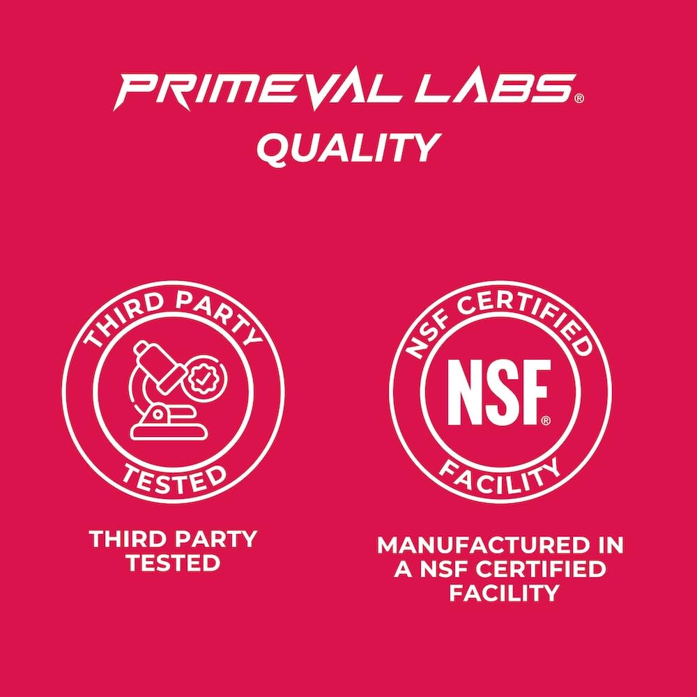 Primeval Labs PRE High-Stim powder being poured into shaker