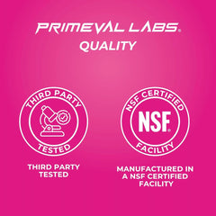 Primeval Labs PRE Taurine and Betaine Anhydrous indicate hydration and performance support.