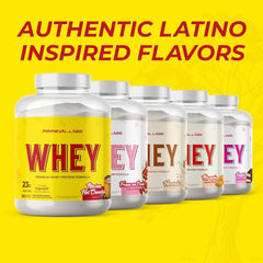 Primeval Labs Pure Whey Concentrate post-workout pour into glass.