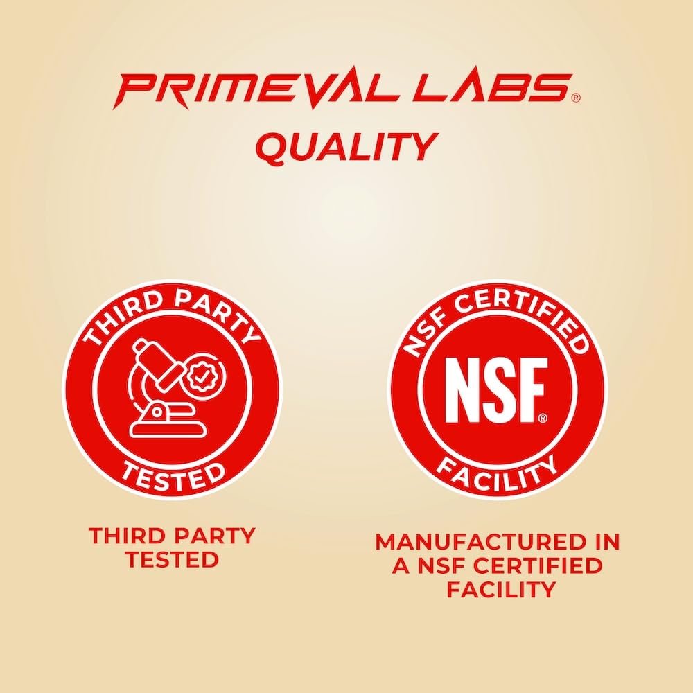 Primeval Labs Mazapan whey nutrition label emphasizes high protein per serving.