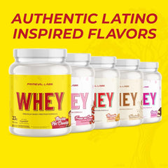 Primeval Labs Pure Whey Protein Concentrate post-workout shake setup for recovery