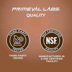 Primeval Labs Pure Whey texture close-up highlights creamy mouthfeel