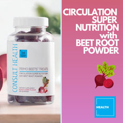 Primo Beets Treats Duo black cherry flavor gummy