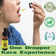 Dropper dispensing kava tincture