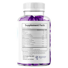 Back of bottle showing nutrition facts for PrimoTRT Gummies