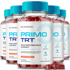 Primo TRT Gummies bottle with official label