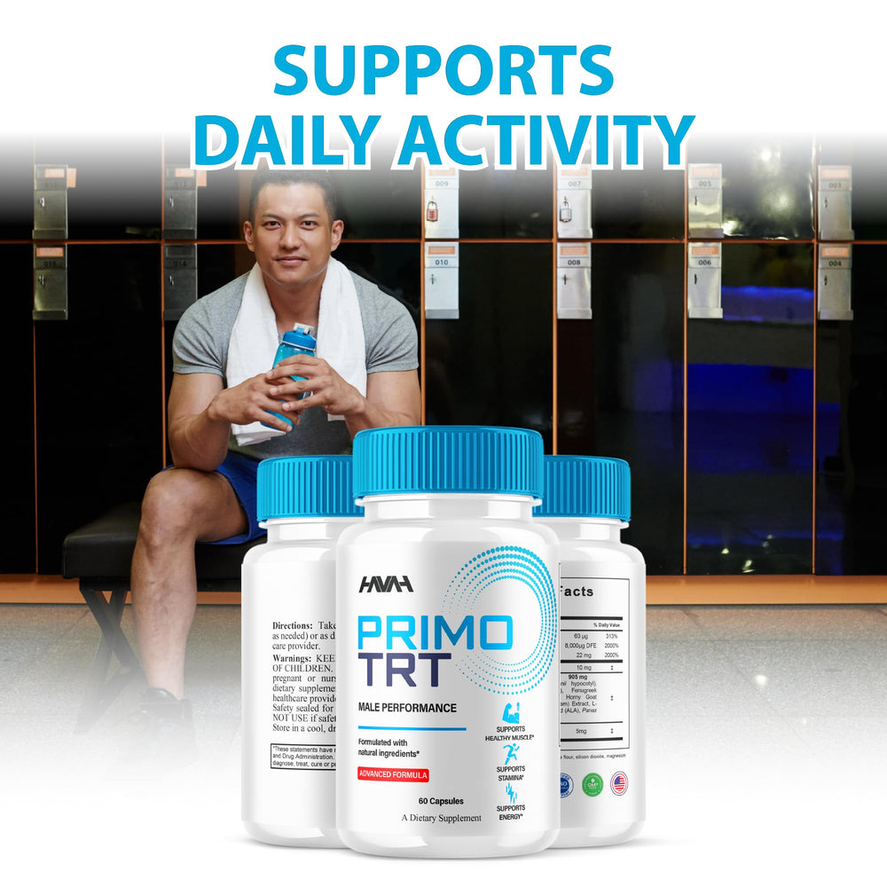 PrimoTRT supplement pills 2-pack display