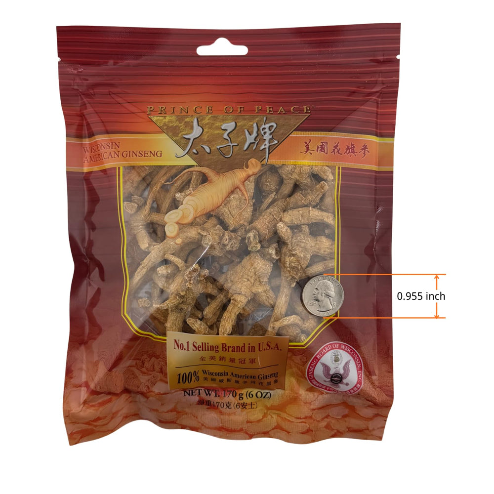 Close-up of 100% pure Wisconsin ginseng roots