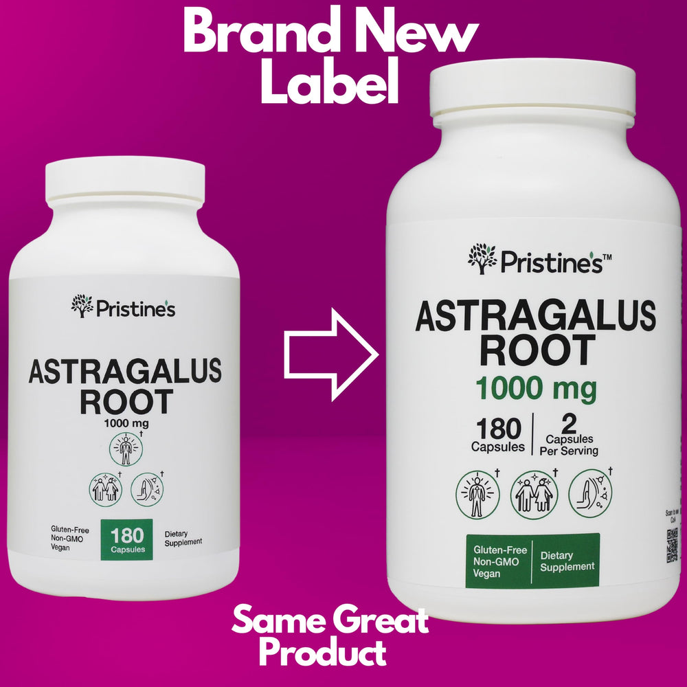 Astragalus Root Immune Support capsules in bottle
