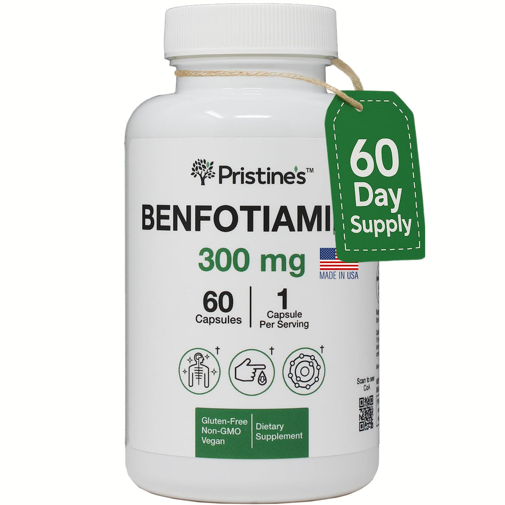 PRISTINE'S Benfotiamine 300mg bottle - hero image