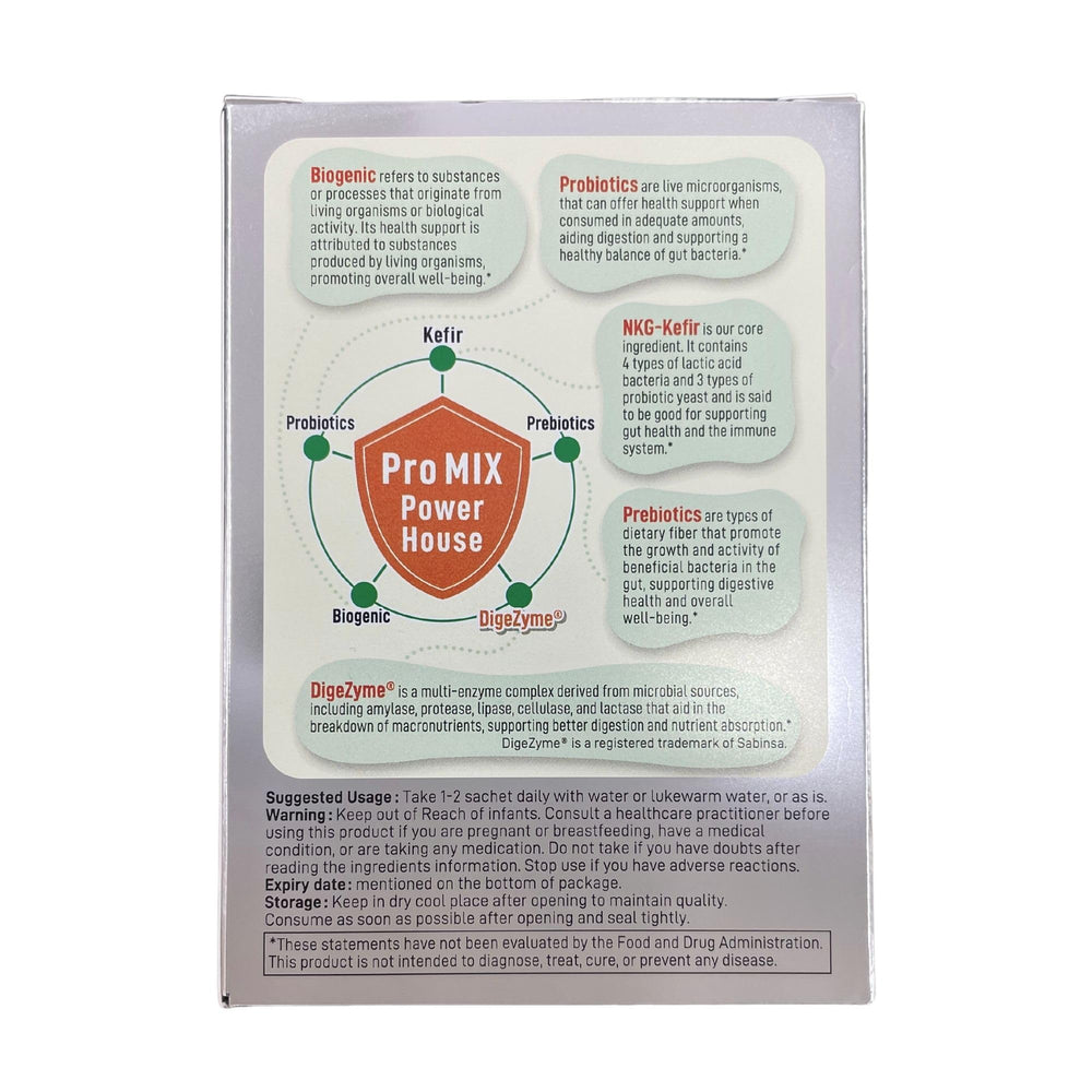 Close-up of Pro Mix Light Enzyme Plus sachet being prepared