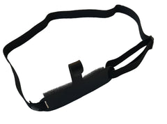 Pro-Nose Guard black side view with glasses suspended