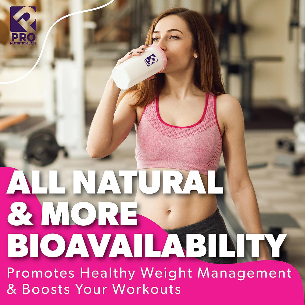 PRO NUTRITION LABS Whey Protein Women Chocolate Delight label highlights grass-fed and rbGH-free quality.