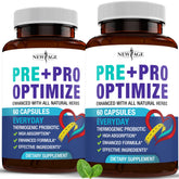 Pro Optimize Probiotics bottle and packaging for women's menopause