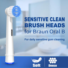 Close-up of high-density ultra-soft bristles for sensitive gums