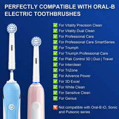 Note: Not compatible with Oral B Pulsonic and iO series