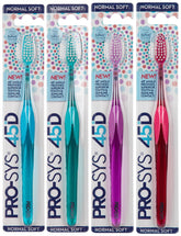 PRO-SYS 45D toothbrush 4-pack front view