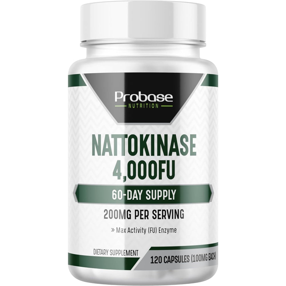 Bottle of Probase Nattokinase 4000 FU with 120 capsules