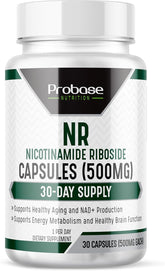 Probase Nutrition Nicotinamide Riboside bottle front signaling daily energy support
