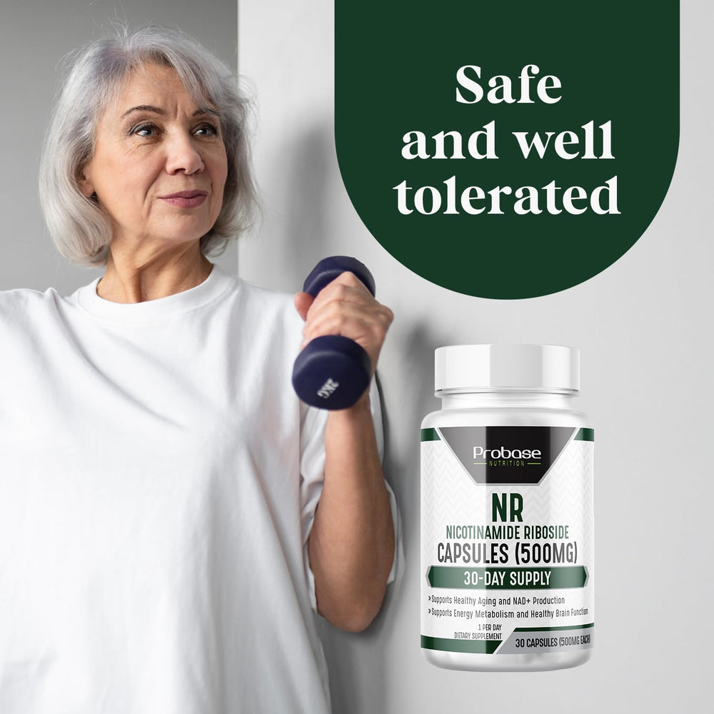 Probase Nutrition Nicotinamide Riboside daily-use scene with glass of water