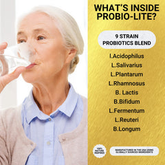 30 gelatin capsules bottle label for Probio-Lite