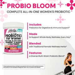 Vitamin D, iron and calcium minerals included in ProbioBloom.